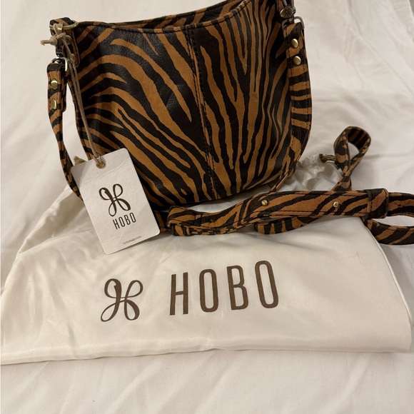 HOBO Handbags - HOBO Animal Print Hobo Bag - Brown and Black